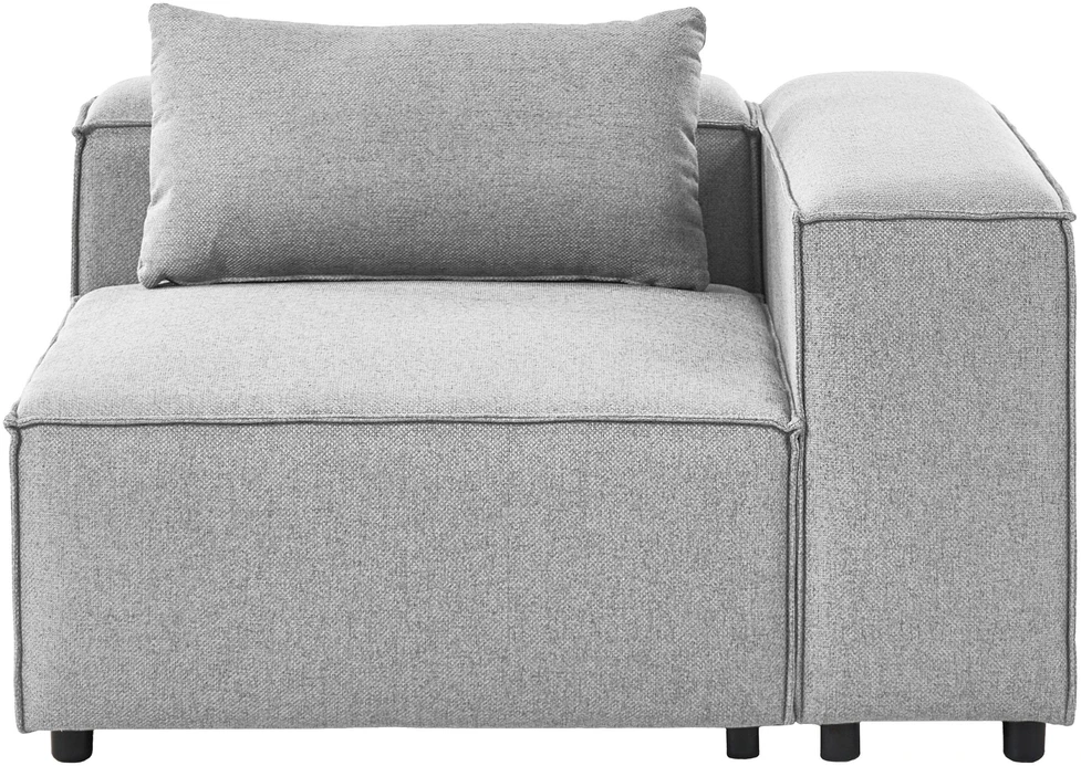 Sofa Beliani Kampinis modulis BRANDE simetriškas, pilkas