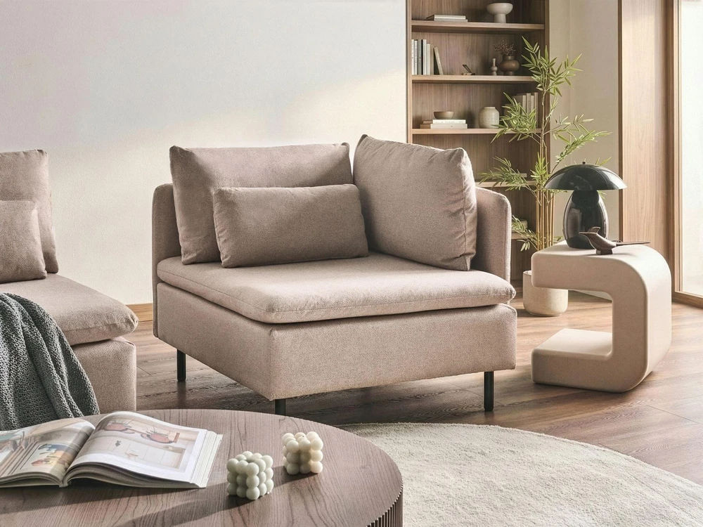 Sofa Beliani Kampinis modulis EGERIS smėlio spalvos