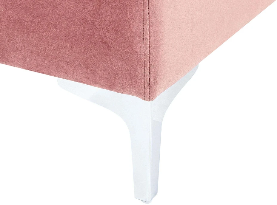 Sofa Beliani Kampinis modulis EVJA, rožinis veliūras