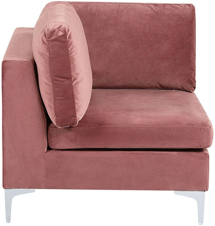 Sofa Beliani Kampinis modulis EVJA, rožinis veliūras