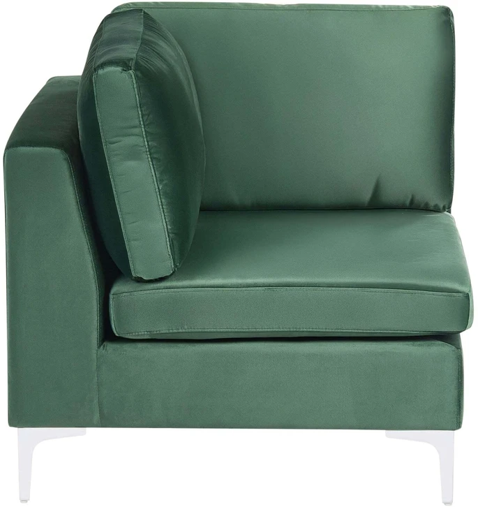 Sofa Beliani Kampinis modulis EVJA, žalias veliūras