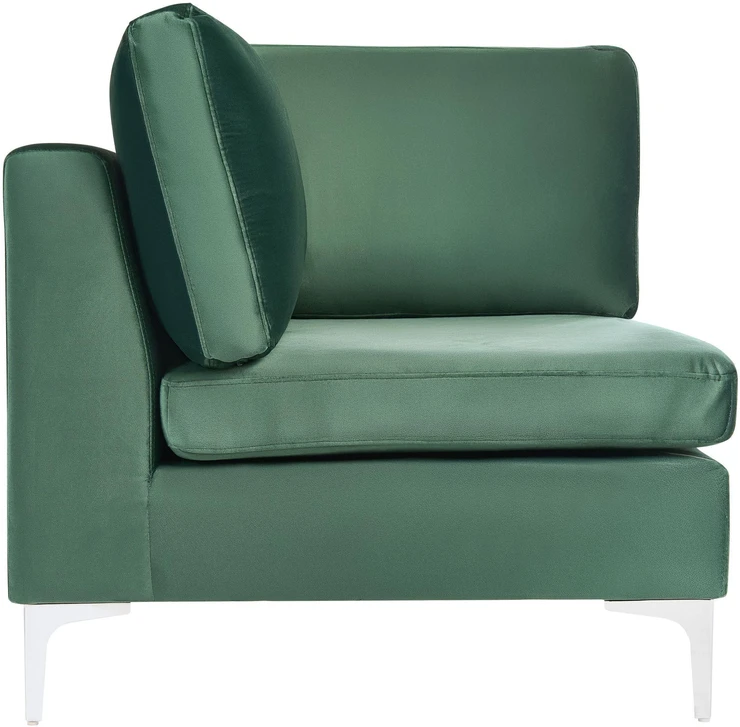 Sofa Beliani Kampinis modulis EVJA, žalias veliūras