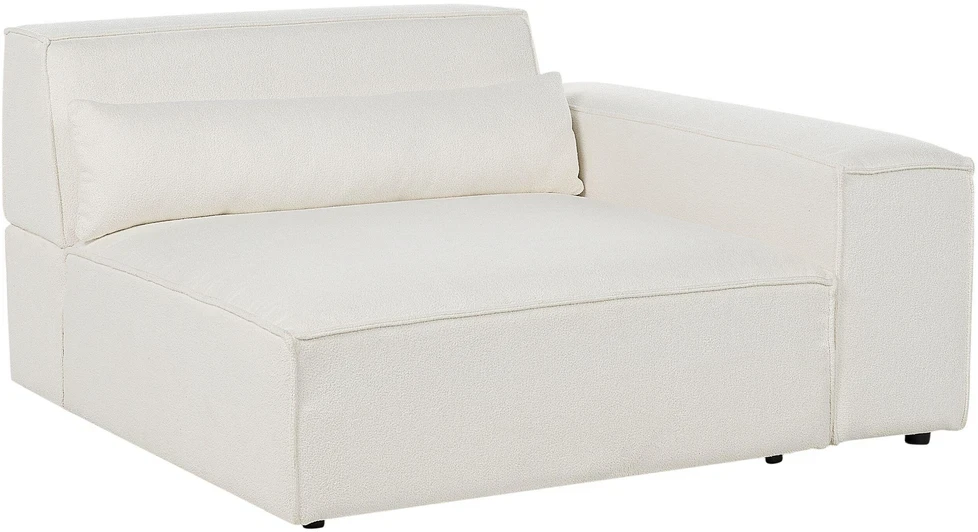 Sofa Beliani Kampinis modulis HELLNAR kairinis, kreminės spalvos „Bouclé“