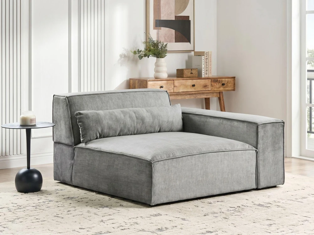 Sofa Beliani Kampinis modulis HELLNAR kairinys, pilkas