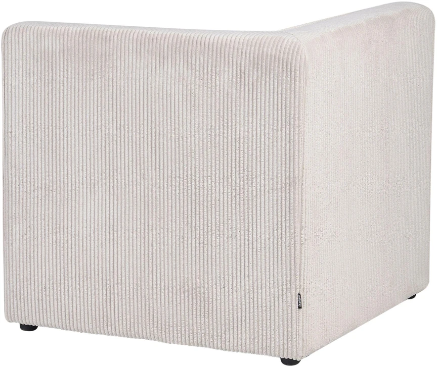 Sofa Beliani Kampinis modulis LEMVIG kairinis, smėlio spalvos pliušas