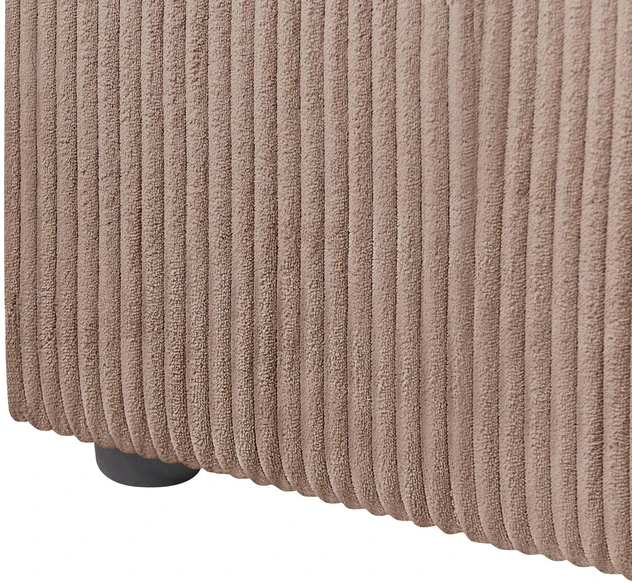 Sofa Beliani Kampinis modulis LEMVIG kairinis smėlio spalvos velvetinis
