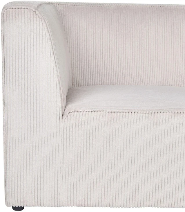 Sofa Beliani Kampinis modulis LEMVIG kairinis, smėlio spalvos pliušas