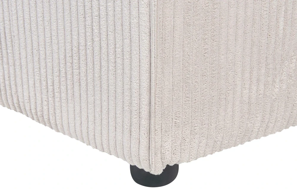 Sofa Beliani Kampinis modulis LEMVIG kairinis, smėlio spalvos pliušas