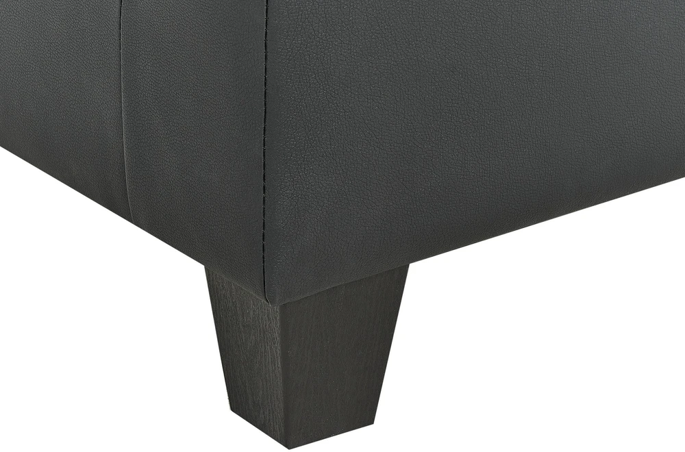 Sofa Beliani Kampinis modulis UNSTAD juodas ekologiškos odos
