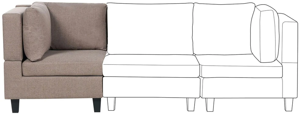 Sofa Beliani Kampinis modulis UNSTAD rudas