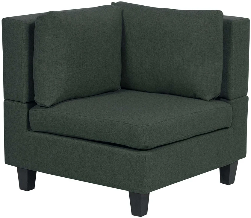 Sofa Beliani Kampinis modulis UNSTAD tamsiai žalias