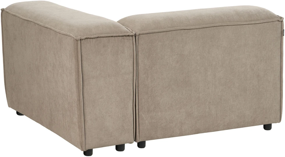 Sofa Beliani Kampuose modulis ARDAL kairinis šviesiai rudas velvetas
