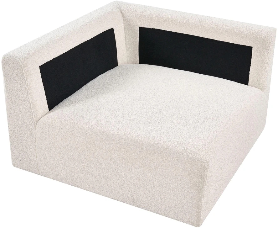 Sofa Beliani KIVVIK kampinis modulis, boucle, laužyta balta