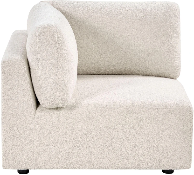 Sofa Beliani KIVVIK kampinis modulis, boucle, laužyta balta