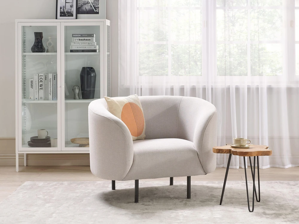 Sofa Beliani LOEN 3-vietis svetainės komplektas, šviesiai smėlinė