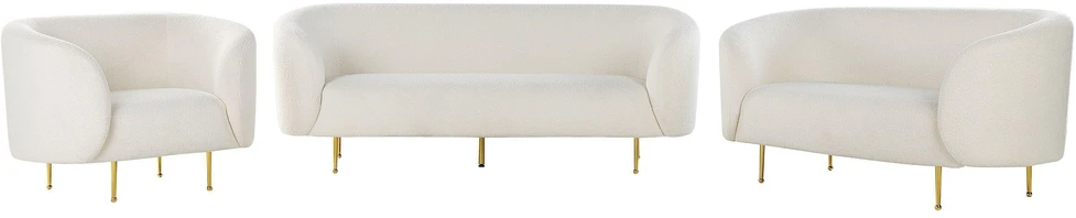 Sofa Beliani LOEN 6 vietų baldų komplektas, boucle audinys, baltas