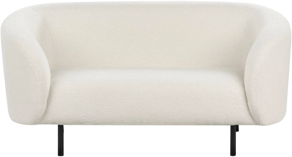 Sofa Beliani LOEN Boucle 6 asmenų svetainės baldų komplektas, baltas