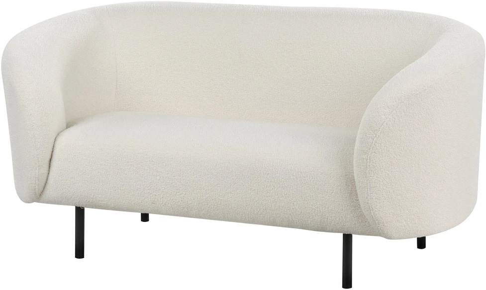 Sofa Beliani LOEN Boucle 6 asmenų svetainės baldų komplektas, baltas