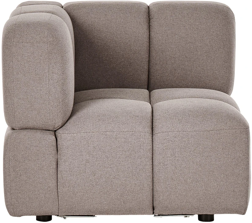 Sofa Beliani MAKSABERG kampinis modulis, smėlio pilka