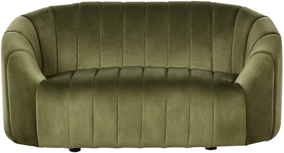 Sofa Beliani MALUNG 6 vietų minkštųjų baldų komplektas, veliūras, tamsiai žalias