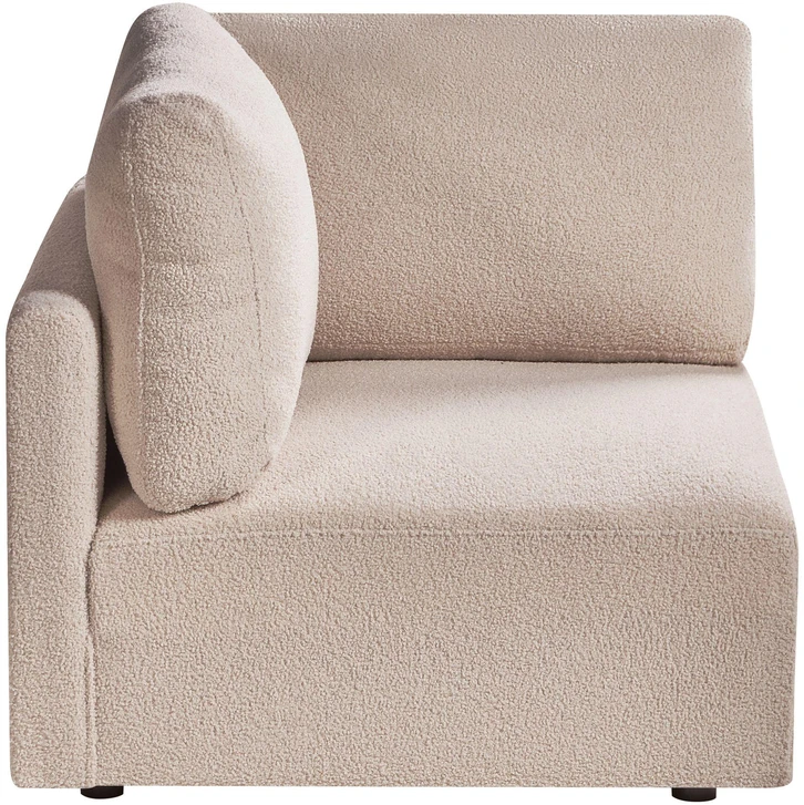 Sofa Beliani MESNALI Boucle smėlio spalvos kampinis modulis