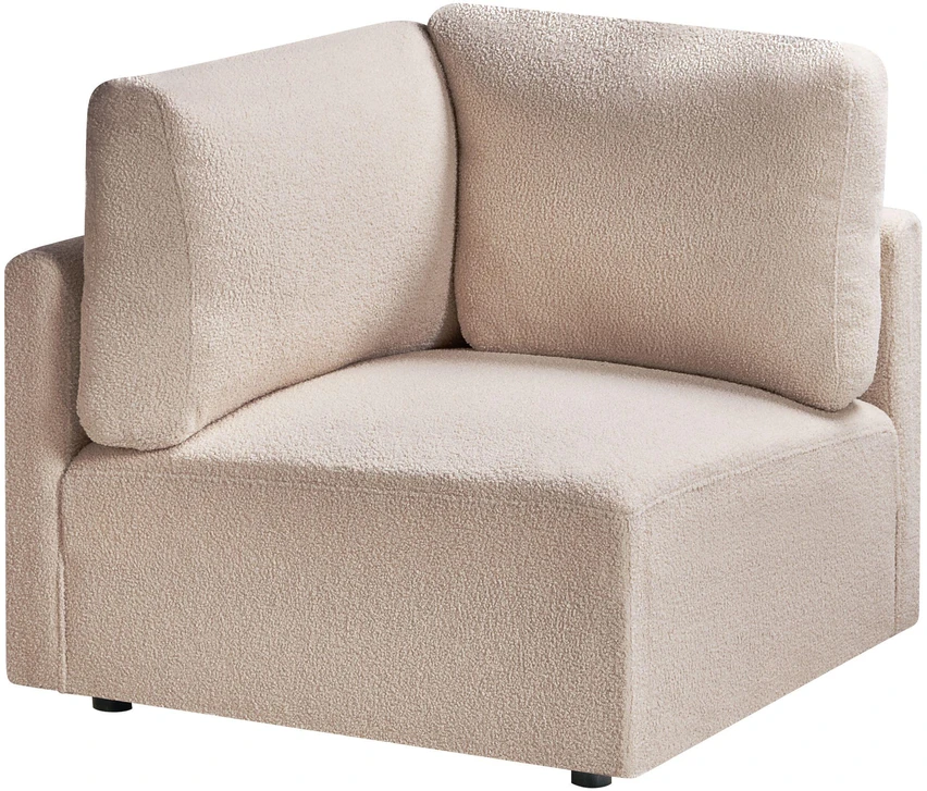 Sofa Beliani MESNALI Boucle smėlio spalvos kampinis modulis