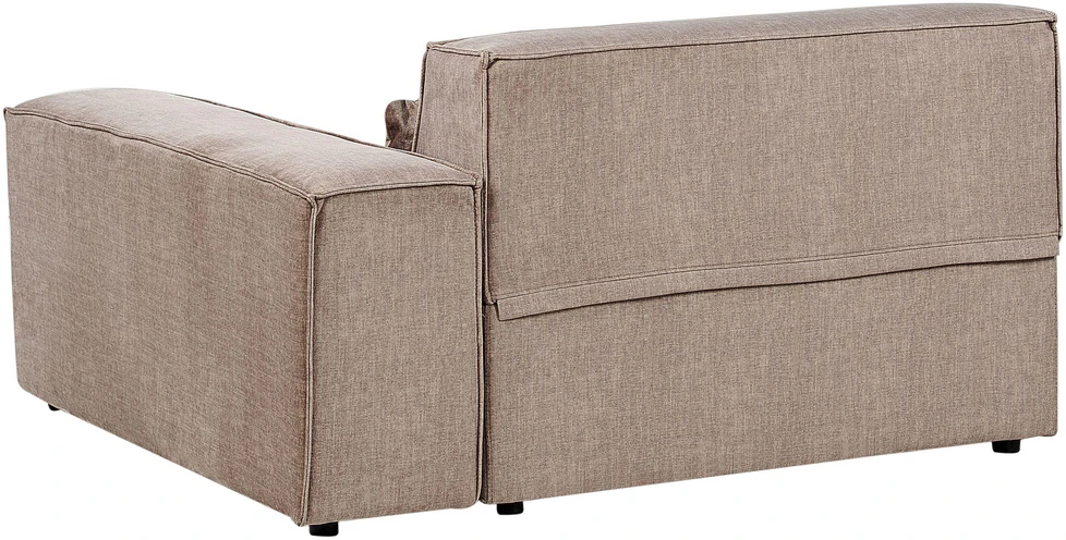 Sofa Beliani Modulinis kampinis minkštasis kampas 4 asmenims HELLNAR, šviesiai rudas, kairinis