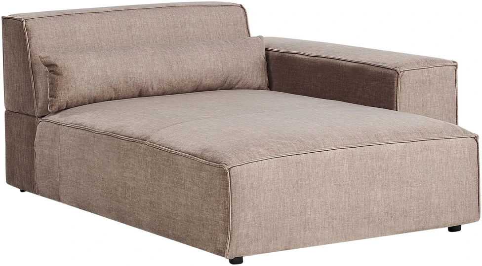 Sofa Beliani Modulinis kampinis minkštasis kampas 4 asmenims HELLNAR, šviesiai rudas, kairinis
