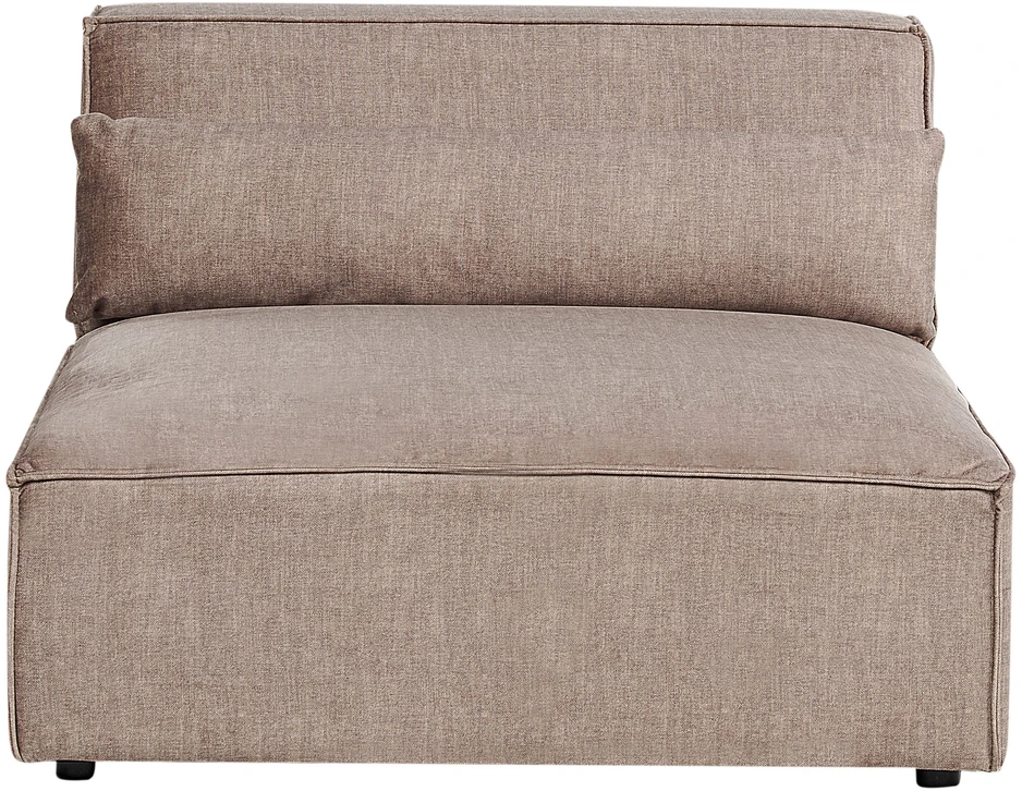 Sofa Beliani Modulinis kampinis minkštasis kampas 4 asmenims HELLNAR, šviesiai rudas, kairinis