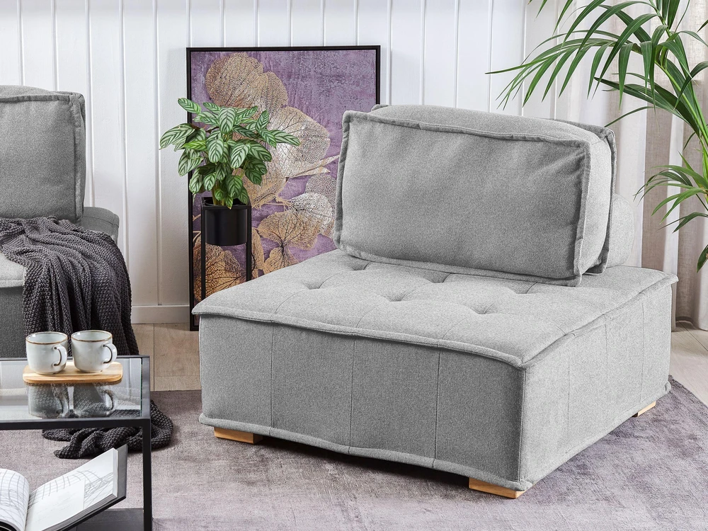 Sofa Beliani Modulinis poilsio komplektas 4 asmenims TIBRO pilkas
