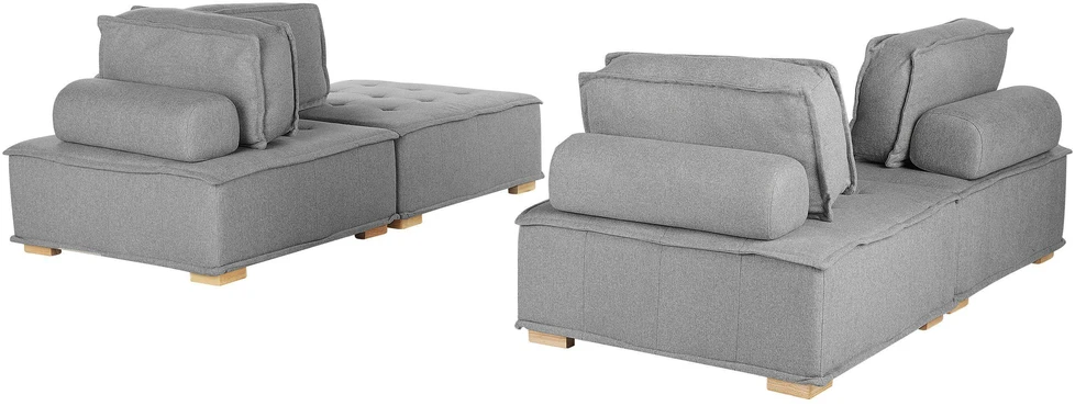 Sofa Beliani Modulinis poilsio komplektas 4 asmenims TIBRO pilkas