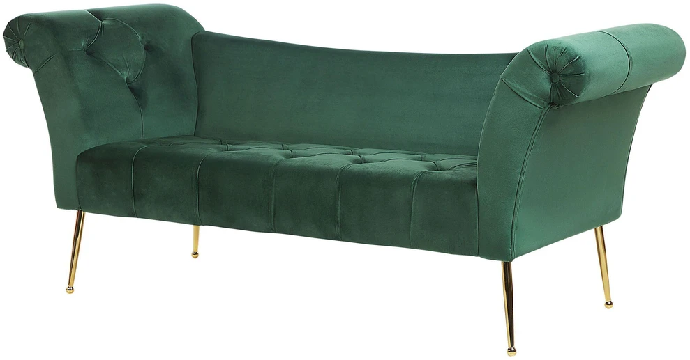Sofa Beliani NANTILLY gultas iš veliūro, tamsiai žalios spalvos