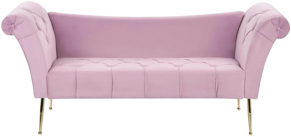 Sofa Beliani NANTILLY gultas iš veliūro, šviesiai violetinės spalvos