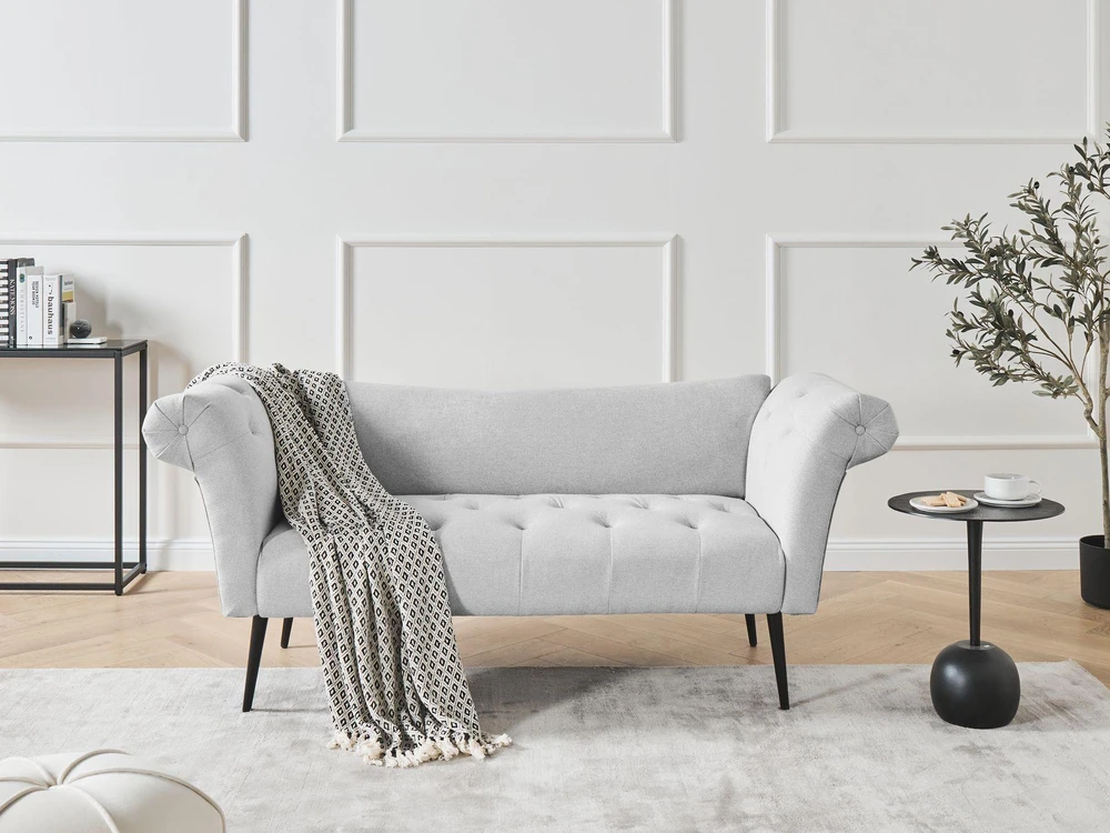 Sofa Beliani NANTILLY gultukas šviesiai pilkos spalvos