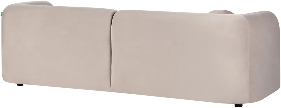 Sofa Beliani Poilsio baldų komplektas 4 asmenims LEIREN, veliūras, smėlio spalvos