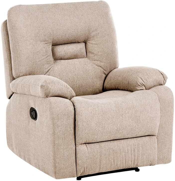 Sofa Beliani Poilsio baldų komplektas su mechanine relaksacijos funkcija 6 asmenims BERGEN smėlio spalvos