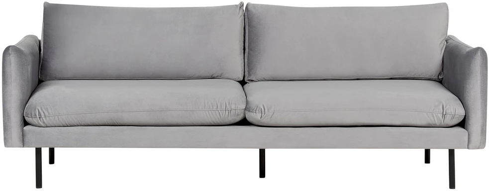 Sofa Beliani Poilsio komplektas 4 asmenims VINTERBRO, veliūras, pilkas