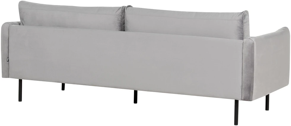 Sofa Beliani Poilsio komplektas 4 asmenims VINTERBRO, veliūras, pilkas