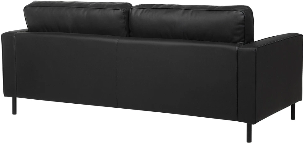 Sofa Beliani Poilsio komplektas 4 asmenims SAVALEN, natūrali oda, juodas