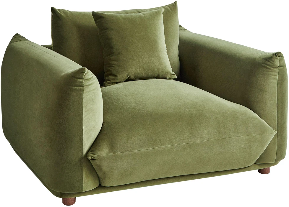 Sofa Beliani Poilsio komplektas 5 asmenims „LUVOS“, veliūrinis, žalias