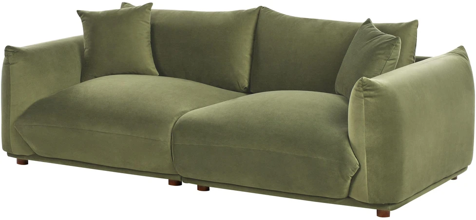 Sofa Beliani Poilsio komplektas 5 asmenims „LUVOS“, veliūrinis, žalias