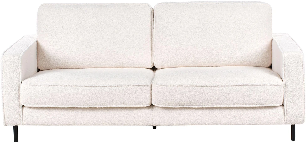 Sofa Beliani SAVALEN 4 vietų svetainės baldų komplektas, boucle audinys, balta spalva