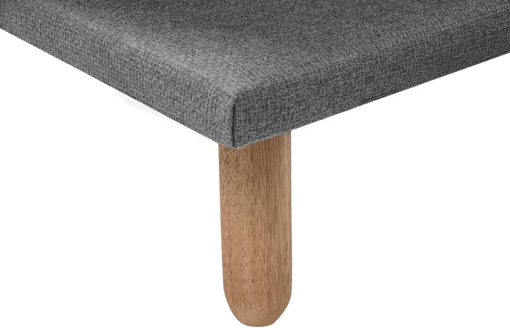 Sofa Beliani Šezlongas ALSTEN tamsiai pilkas