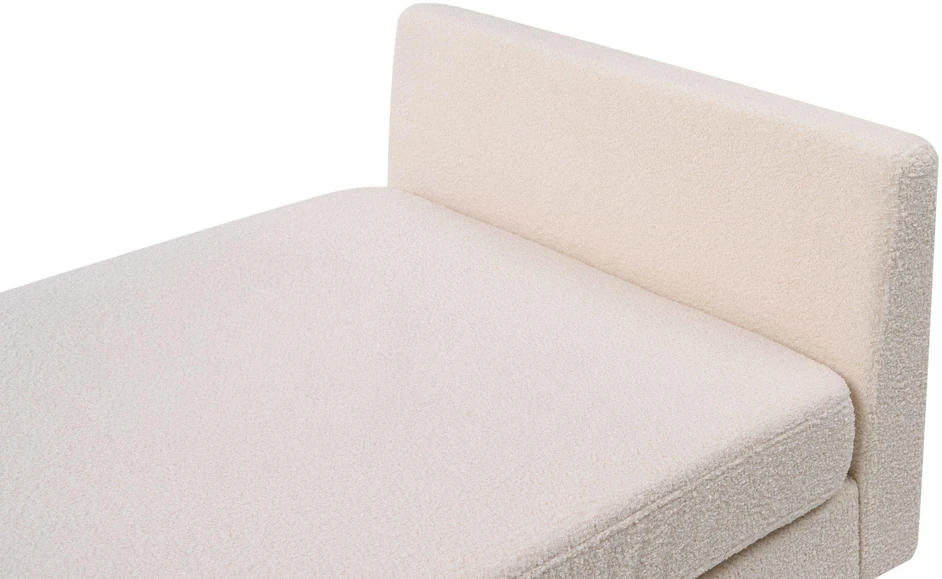 Sofa Beliani Šezlongas ARCHIANE kreminės baltos spalvos