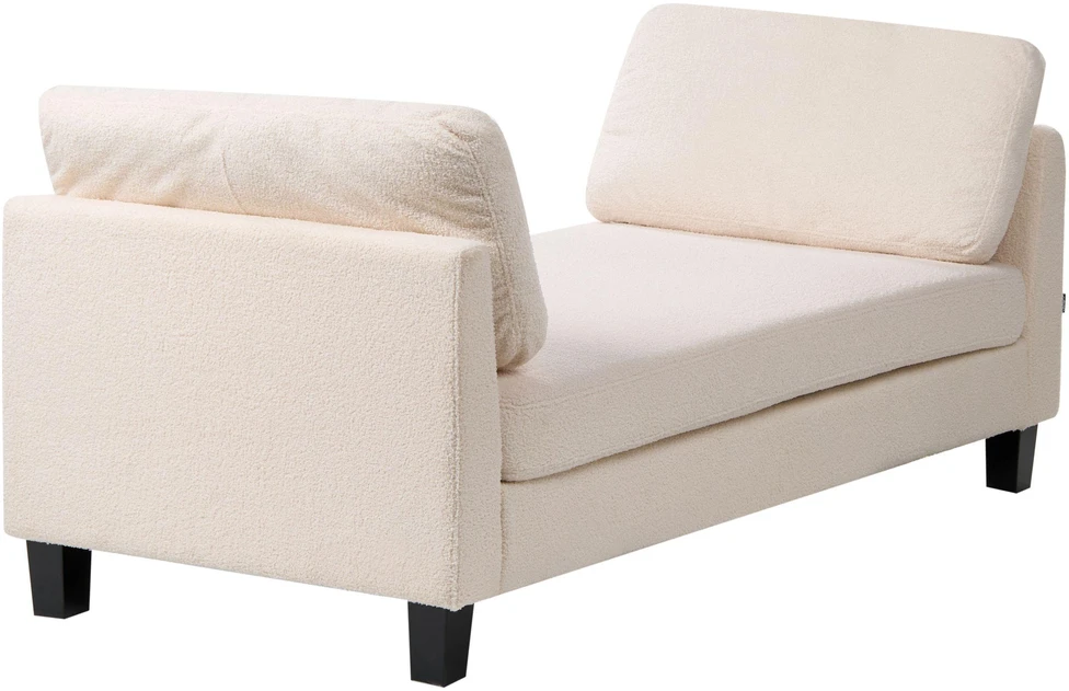 Sofa Beliani Šezlongas ARCHIANE kreminės baltos spalvos
