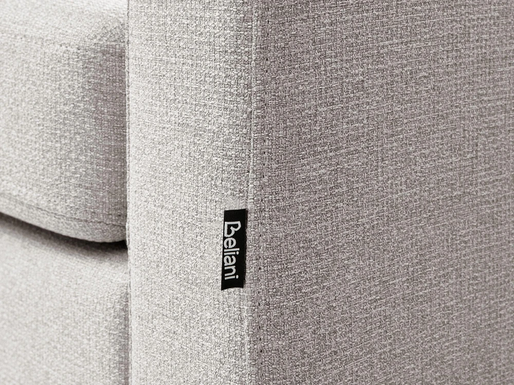 Sofa Beliani Šezlongas ARCHIANE šviesiai pilkas
