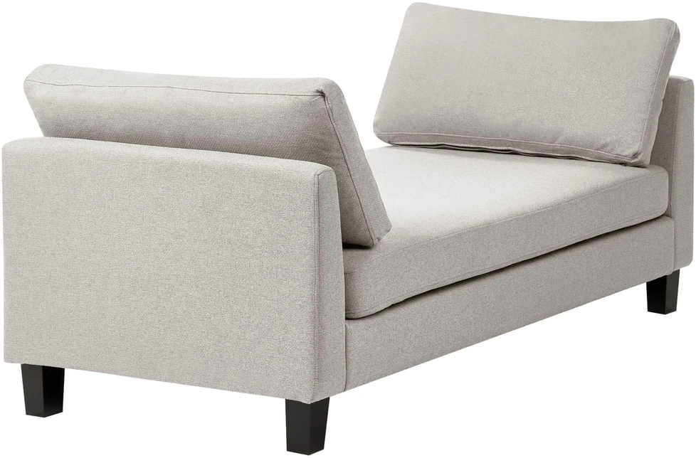 Sofa Beliani Šezlongas ARCHIANE šviesiai pilkas