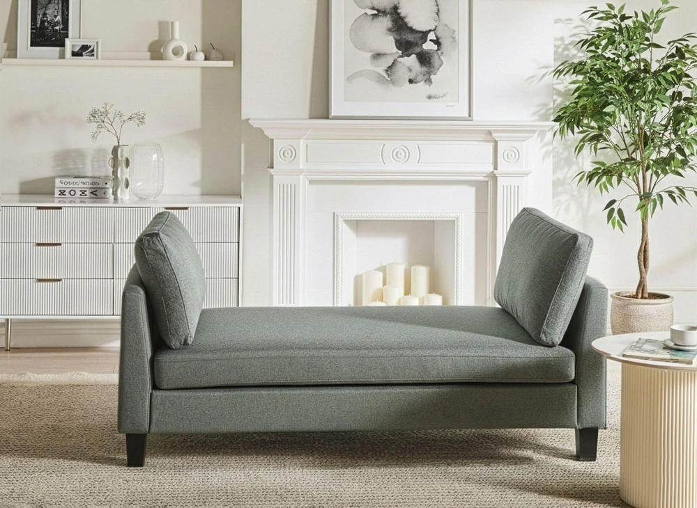 Sofa Beliani Šezlongas ARCHIANE Žalias