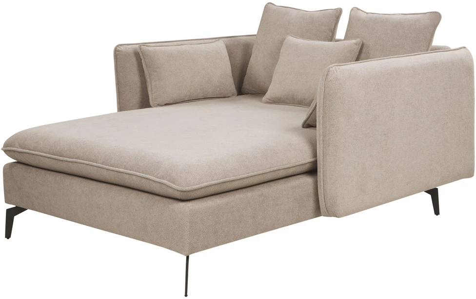 Sofa Beliani Šezlongas CHARMES smėlio pilkumo spalvos