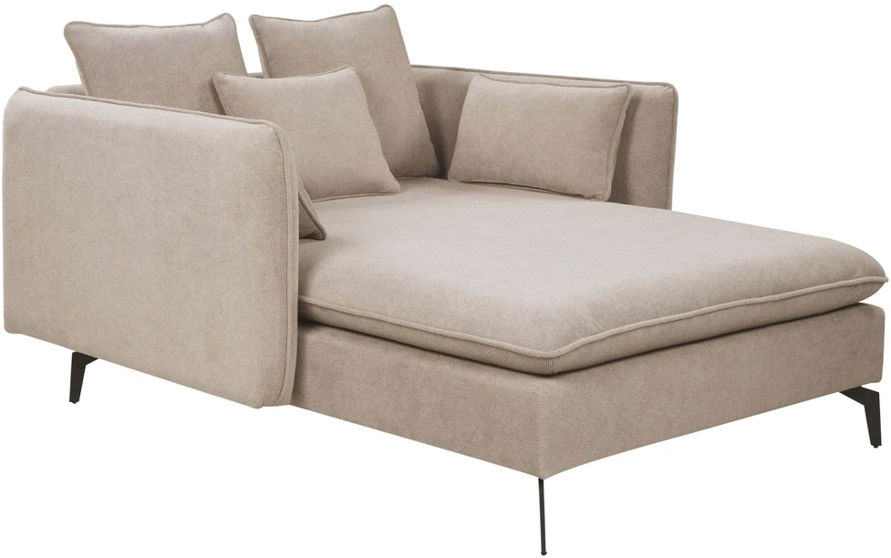 Sofa Beliani Šezlongas CHARMES smėlio pilkumo spalvos